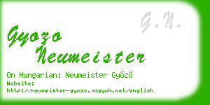gyozo neumeister business card